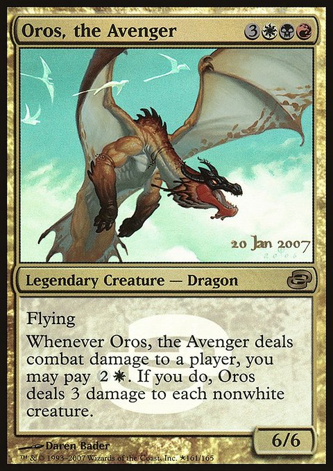 Oros, the Avenger, Planar Chaos Promos #161★, Magic: The Gathering card