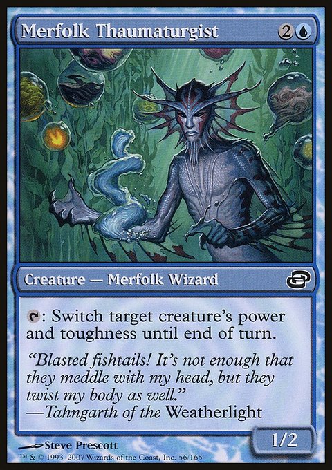 Merfolk Thaumaturgist, Planar Chaos #56, Magic: The Gathering card
