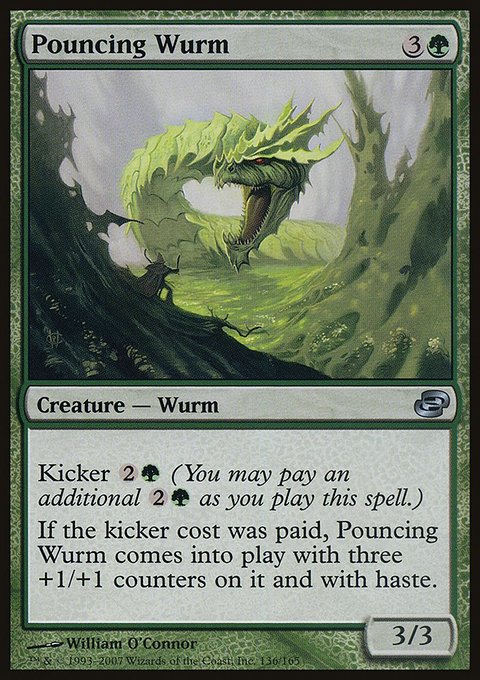 Pouncing Wurm, Planar Chaos #136, Magic: The Gathering card