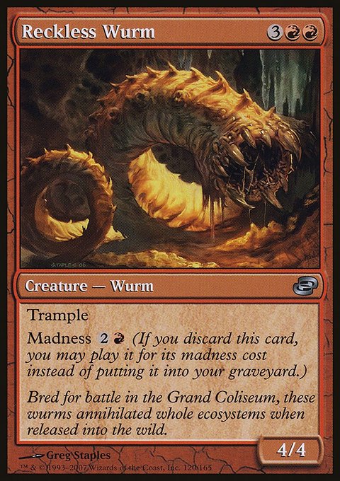 Reckless Wurm, Planar Chaos #120, Magic: The Gathering card