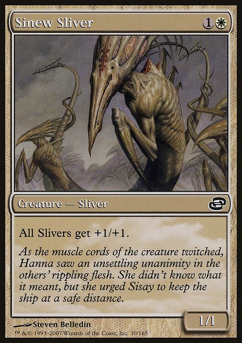 Sinew Sliver, Planar Chaos #30, Magic: The Gathering card