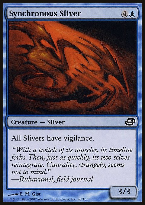 Synchronous Sliver, Planar Chaos #48, Magic: The Gathering card