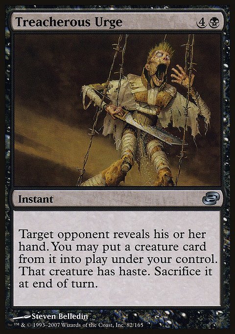 Treacherous Urge, Planar Chaos #82, Magic: The Gathering card