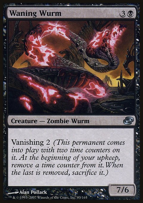 Waning Wurm, Planar Chaos #83, Magic: The Gathering card