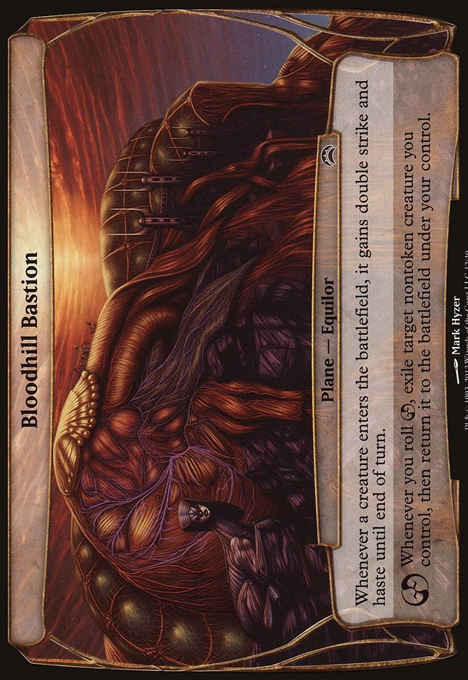 Bloodhill Bastion, Planechase 2012 Planes #12, Magic: The Gathering card