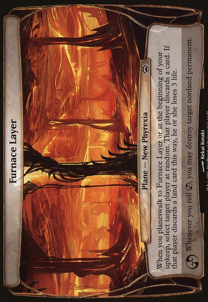 Furnace Layer, Planechase 2012 Planes #14, Magic: The Gathering card