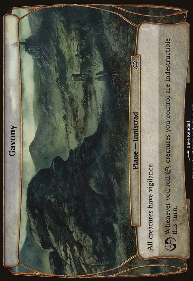 Gavony, Planechase 2012 Planes #15, Magic: The Gathering card
