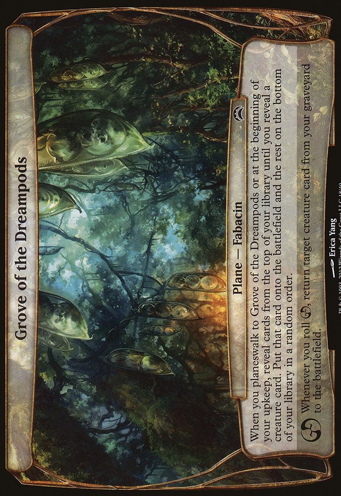 Grove of the Dreampods, Planechase 2012 Planes #18, Magic: The Gathering card