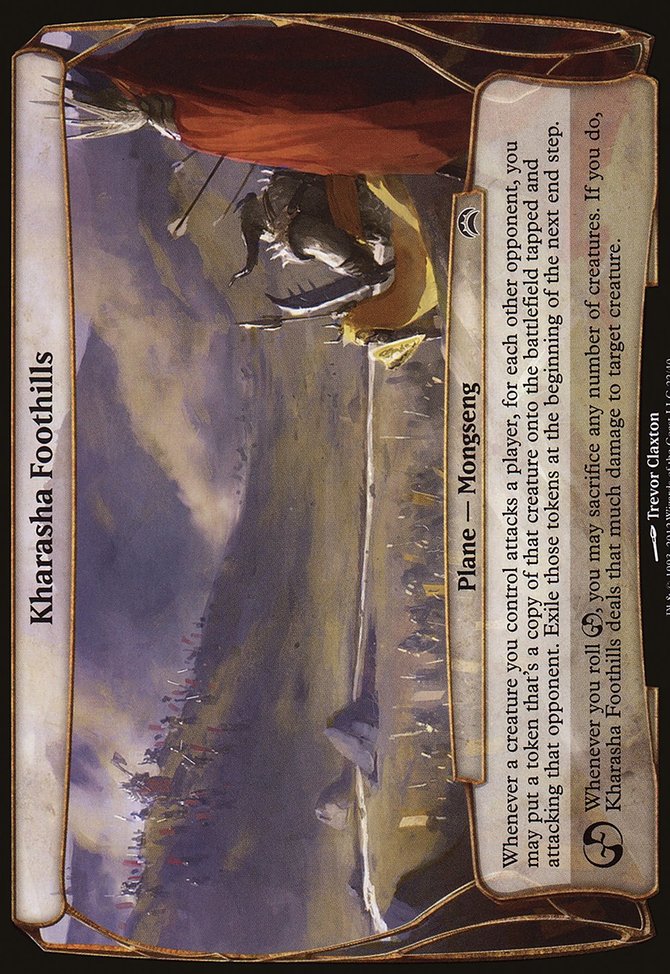 Kharasha Foothills, Planechase 2012 Planes #22, Magic: The Gathering card