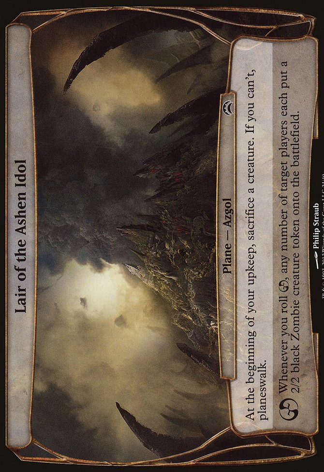 Lair of the Ashen Idol, Planechase 2012 Planes #24, Magic: The Gathering card