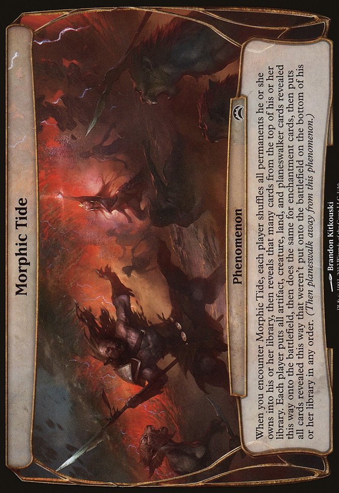 Morphic Tide, Planechase 2012 Planes #3, Magic: The Gathering card