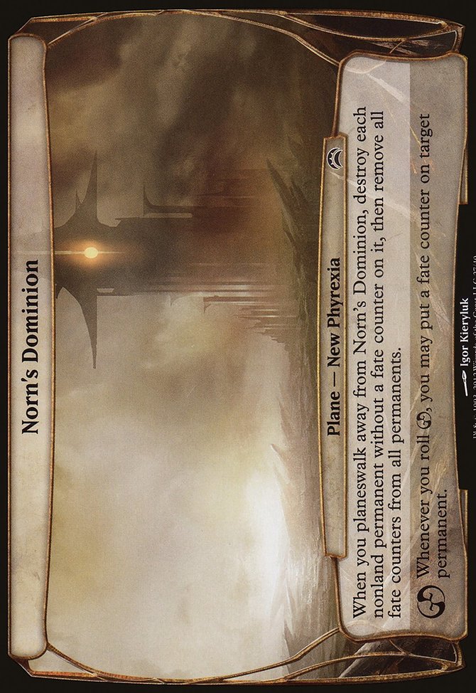 Norn's Dominion, Planechase 2012 Planes #27, Magic: The Gathering card