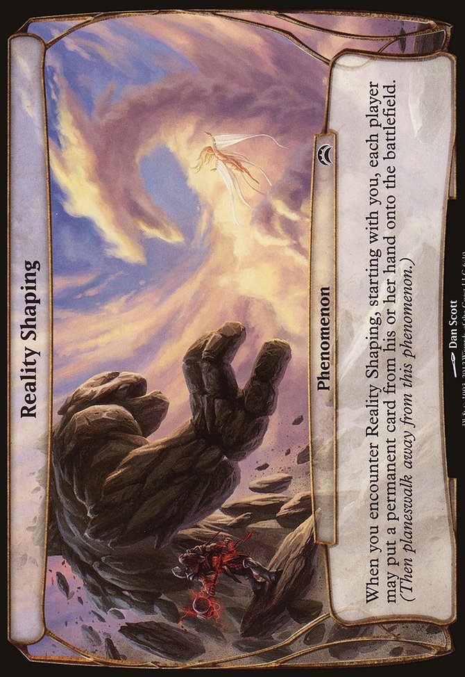 Reality Shaping, Planechase 2012 Planes #6, Magic: The Gathering card