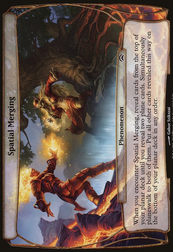 Spatial Merging, Planechase 2012 Planes #7, Magic: The Gathering card