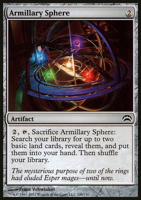 Armillary Sphere, Planechase 2012 #108, Magic: The Gathering card