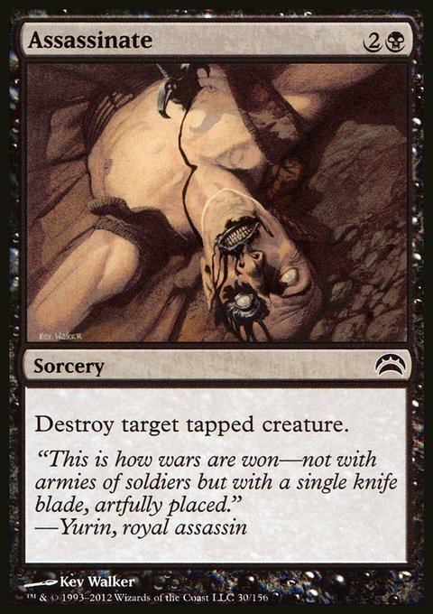 Assassinate, Planechase 2012 #30, Magic: The Gathering card