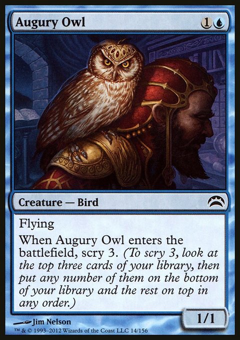 Augury Owl, Planechase 2012 #14, Magic: The Gathering card