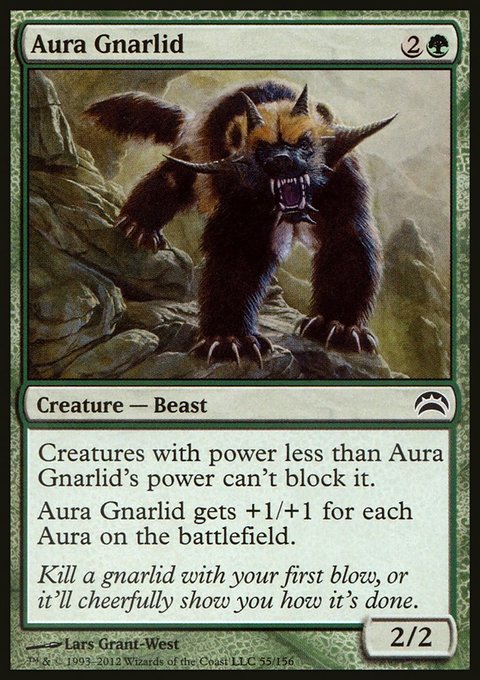 Aura Gnarlid, Planechase 2012 #55, Magic: The Gathering card