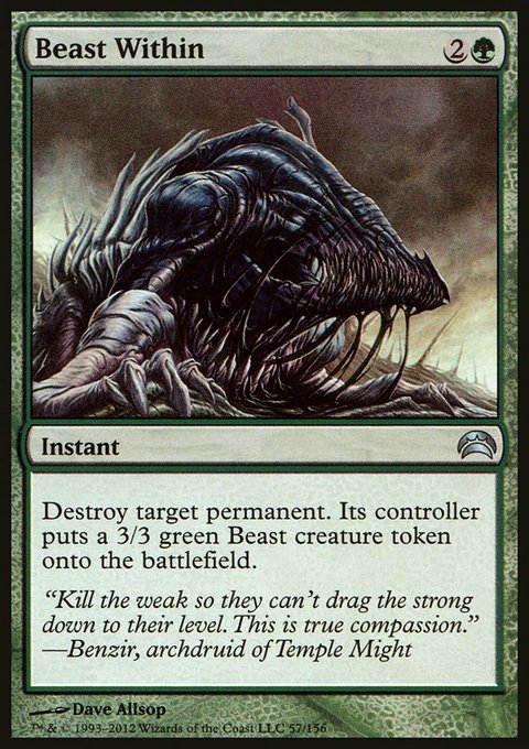 Beast Within, Planechase 2012 #57, Magic: The Gathering card