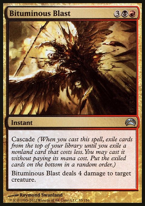 Bituminous Blast, Planechase 2012 #83, Magic: The Gathering card