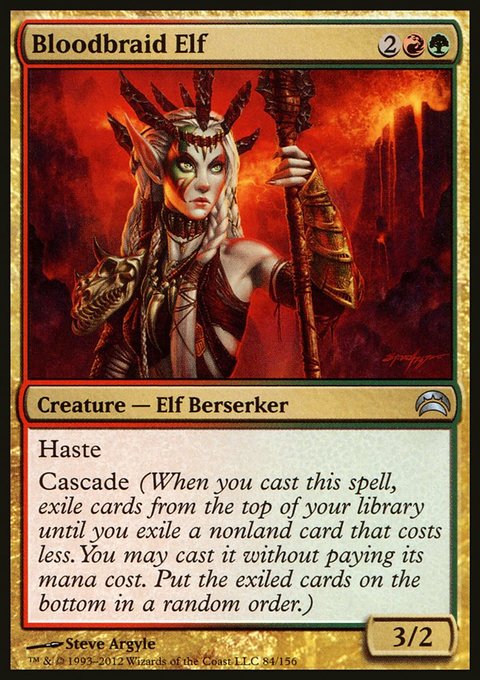 Bloodbraid Elf, Planechase 2012 #84, Magic: The Gathering card