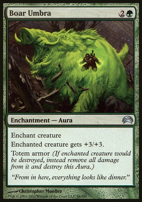 Boar Umbra, Planechase 2012 #58, Magic: The Gathering card