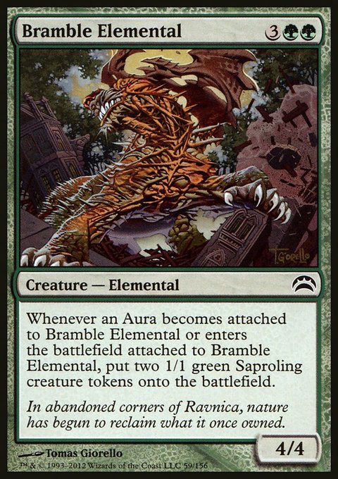 Bramble Elemental, Planechase 2012 #59, Magic: The Gathering card