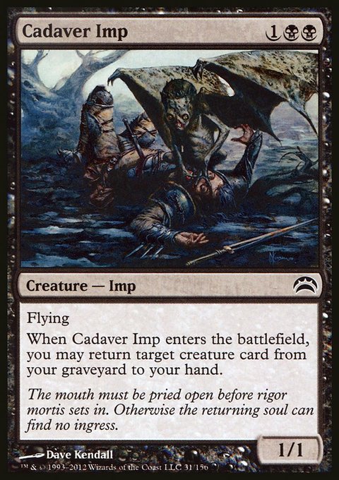 Cadaver Imp, Planechase 2012 #31, Magic: The Gathering card