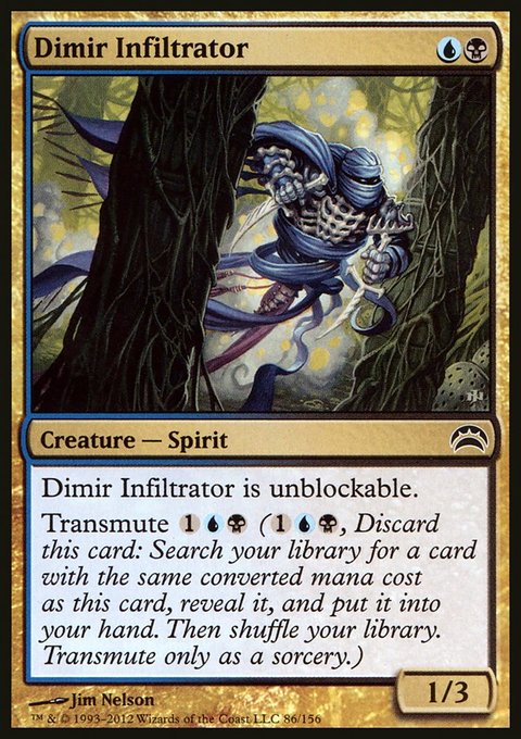 Dimir Infiltrator, Planechase 2012 #86, Magic: The Gathering card