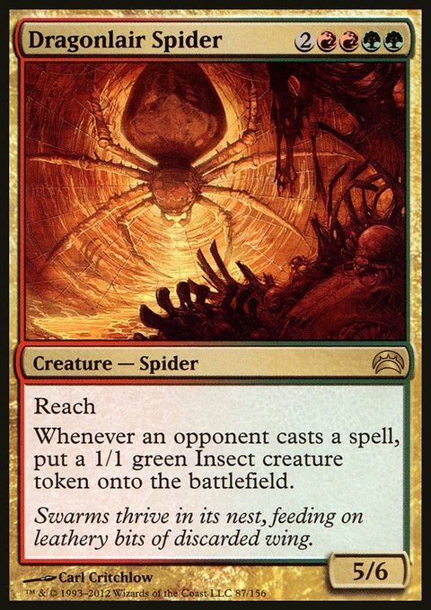 Dragonlair Spider, Planechase 2012 #87, Magic: The Gathering card
