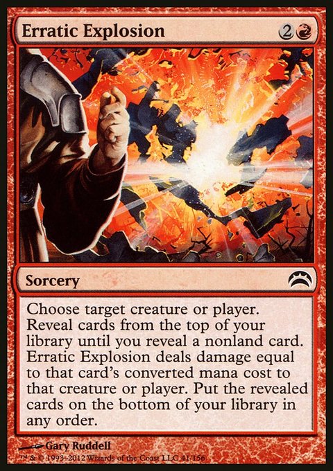 Erratic Explosion, Planechase 2012 #41, Magic: The Gathering card