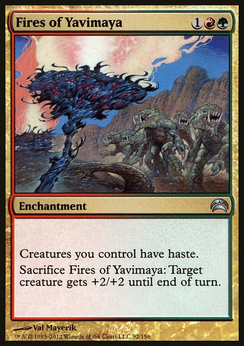 Fires of Yavimaya, Planechase 2012 #92, Magic: The Gathering card