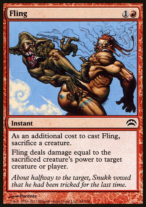 Fling, Planechase 2012 #44, Magic: The Gathering card