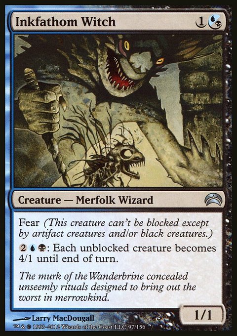Inkfathom Witch, Planechase 2012 #97, Magic: The Gathering card