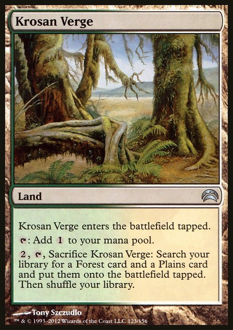 Krosan Verge, Planechase 2012 #123, Magic: The Gathering card