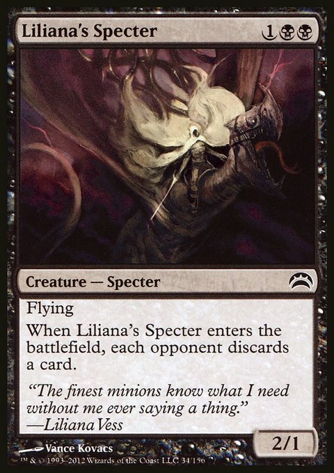 Liliana's Specter, Planechase 2012 #34, Magic: The Gathering card