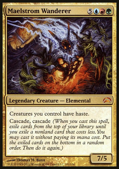 Maelstrom Wanderer, Planechase 2012 #101, Magic: The Gathering card