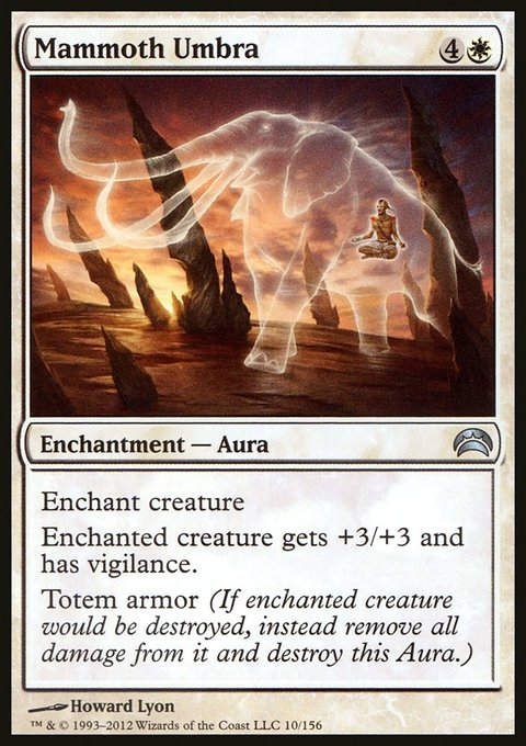 Mammoth Umbra, Planechase 2012 #10, Magic: The Gathering card