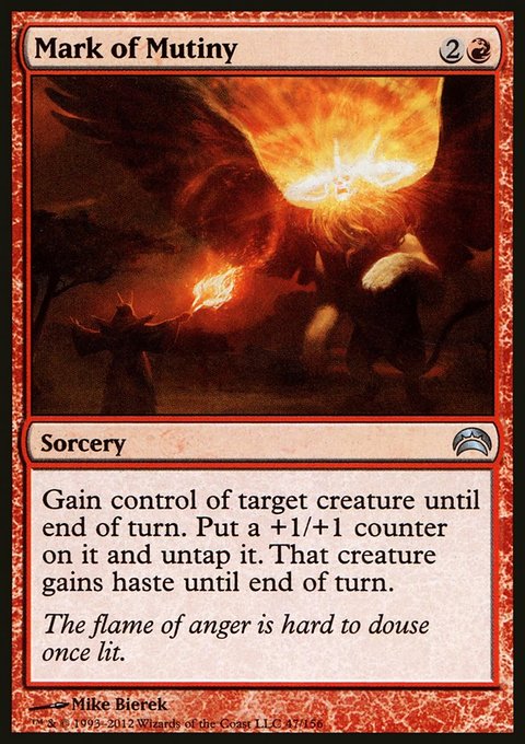 Mark of Mutiny, Planechase 2012 #47, Magic: The Gathering card