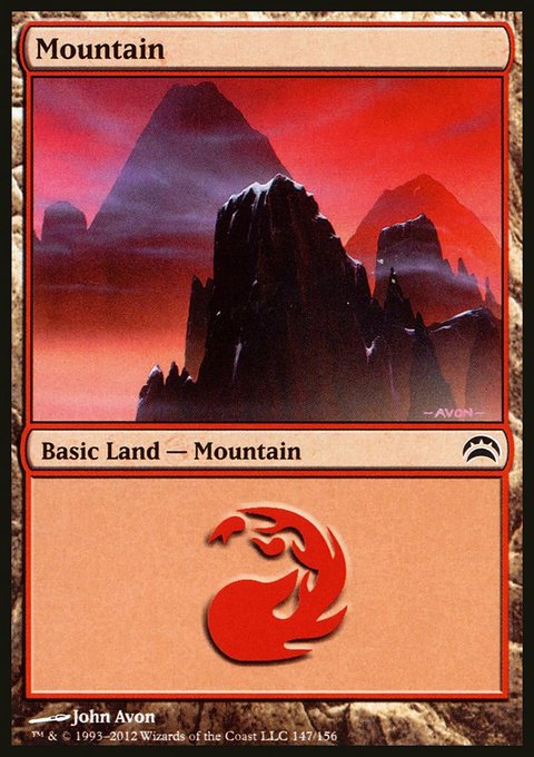 Mountain, Planechase 2012 #147, Magic: The Gathering card