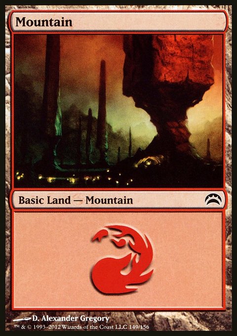 Mountain, Planechase 2012 #149, Magic: The Gathering card