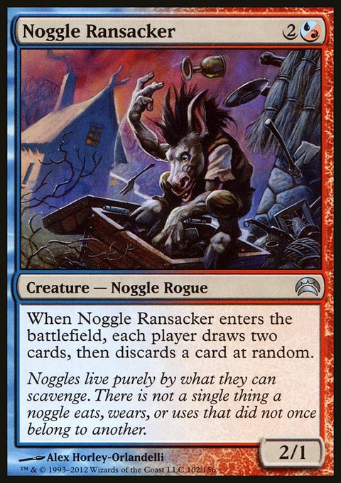 Noggle Ransacker, Planechase 2012 #102, Magic: The Gathering card