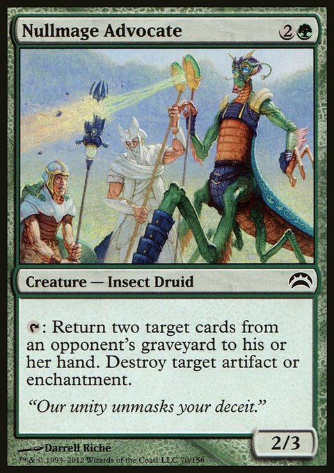 Nullmage Advocate, Planechase 2012 #70, Magic: The Gathering card