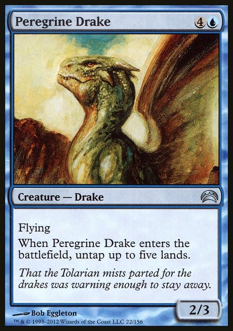 Peregrine Drake, Planechase 2012 #22, Magic: The Gathering card