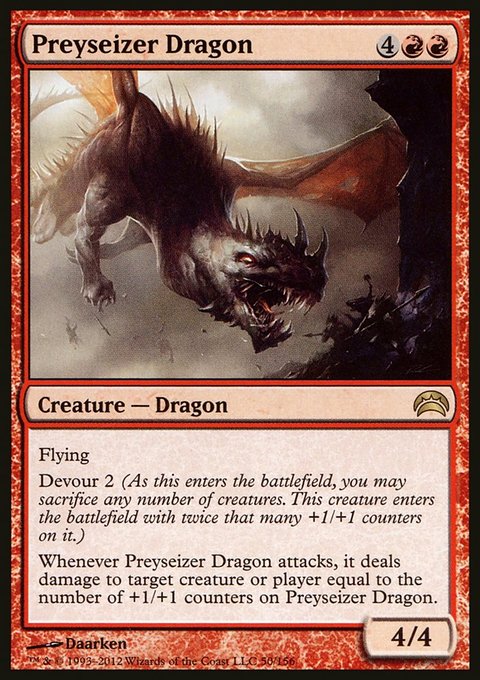 Preyseizer Dragon, Planechase 2012 #50, Magic: The Gathering card