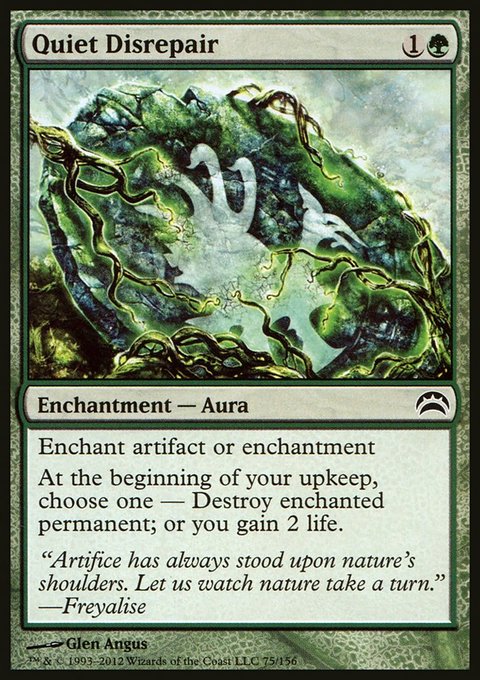 Quiet Disrepair, Planechase 2012 #75, Magic: The Gathering card