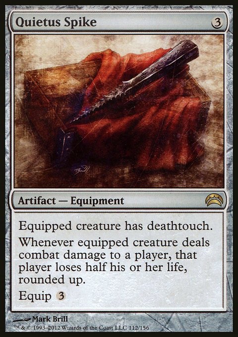 Quietus Spike, Planechase 2012 #112, Magic: The Gathering card