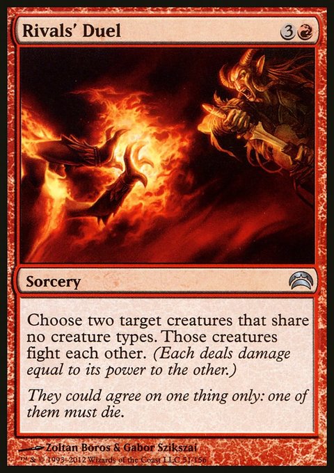 Rivals' Duel, Planechase 2012 #51, Magic: The Gathering card