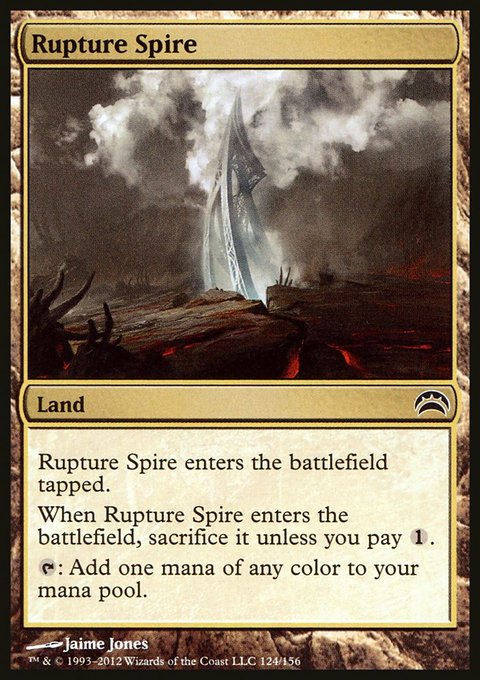 Rupture Spire, Planechase 2012 #124, Magic: The Gathering card