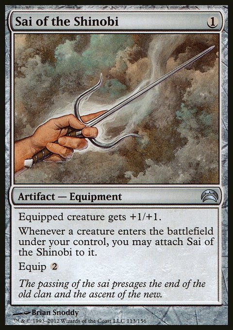 Sai of the Shinobi, Planechase 2012 #113, Magic: The Gathering card